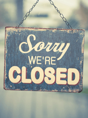 sorry we are closed