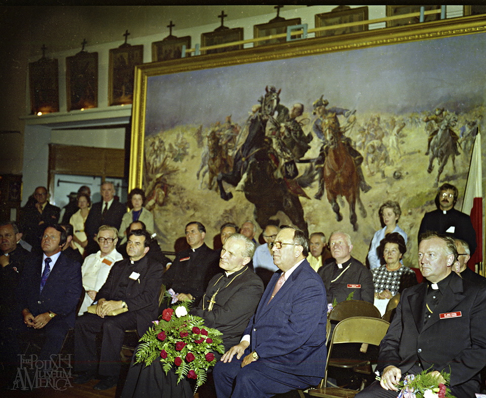 Cardinal Wojtyla at the PMA Great Hall 1976 photo George Skwarek