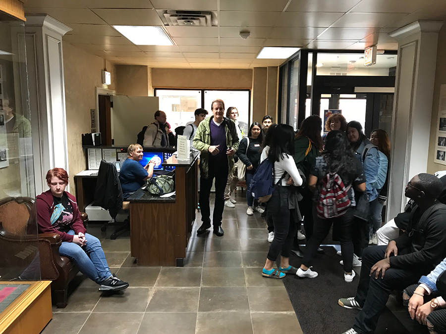 De Paul University students touring PMA!