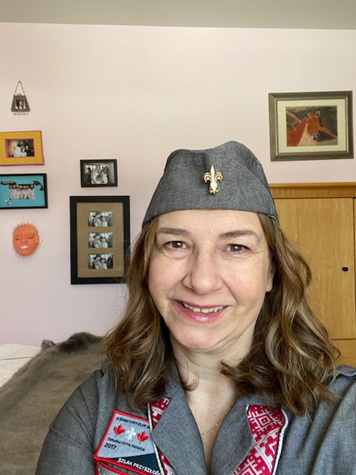 Selfie during 2021 Virtual Pulaski Day Commemoration