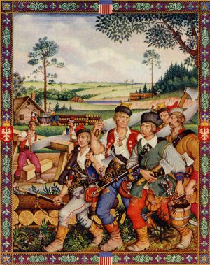 The Polish Pioneers, highly sought after by the English for their exceptional skills, arrived in the Jamestown colony in Virginia in 1608.