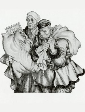 Polish Exiles – Arthur Szyk; Collection of the Polish Museum of America.
