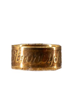 Gold ring; In the collection of the Polish Museum of America
