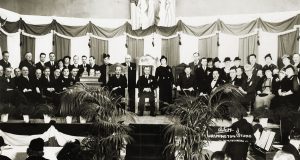 Museum opening ceremony, January 12, 1937. Photograph by W. M. Różański