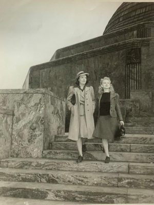 Women in front of Adler Planetarium, Chicago. (Photo by Candid Illustrations)