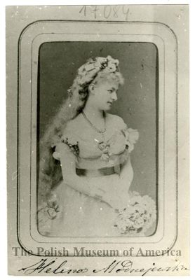 Helena Modrzejewska in the title role in Octave'a Feuillet's “Dalila,” Teatr Wielki in Warsaw, Fabruary 18, 1871. (Photo by Jan Mieczkowski)